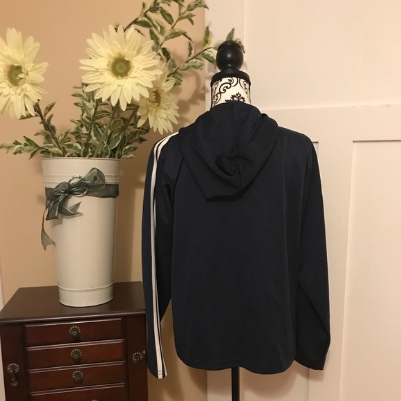 Navy and White Hooded Jacket - Picture 4 of 7
